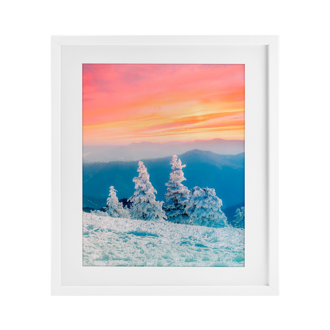 Stupell Industries Fire And Ice Sunset Framed Print Under Glass, design by Jared Kreiss